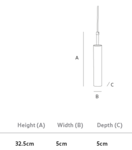 آویز سقفی استوانه ای زارا - مشکی آویز سقفی استوانه ای زارا - مشکی