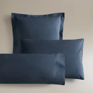 ست دو تایی روبالشی کتان برند زارا - سرمه ای