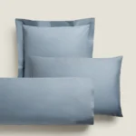 ست دو تایی روبالشی کتان برند زارا - آبی