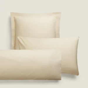 ست دو تایی روبالشی کتان برند زارا - کرم ست دو تایی روبالشی کتان برند زارا - کرم