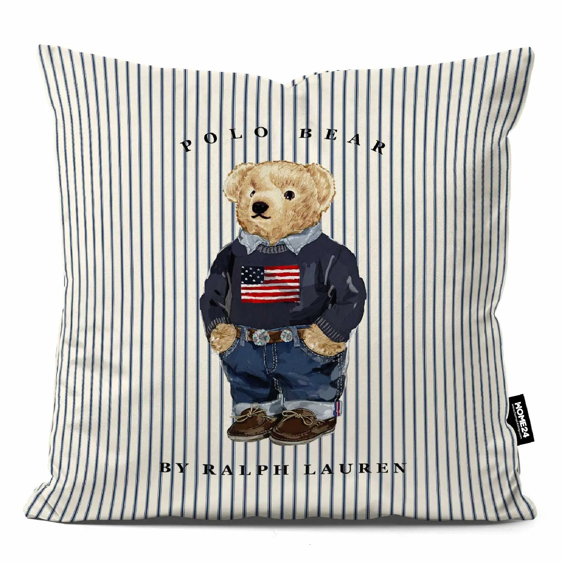 کوسن طرح رالف لورن راه راه RALPH LAUREN کوسن طرح رالف لورن راه راه RALPH LAUREN