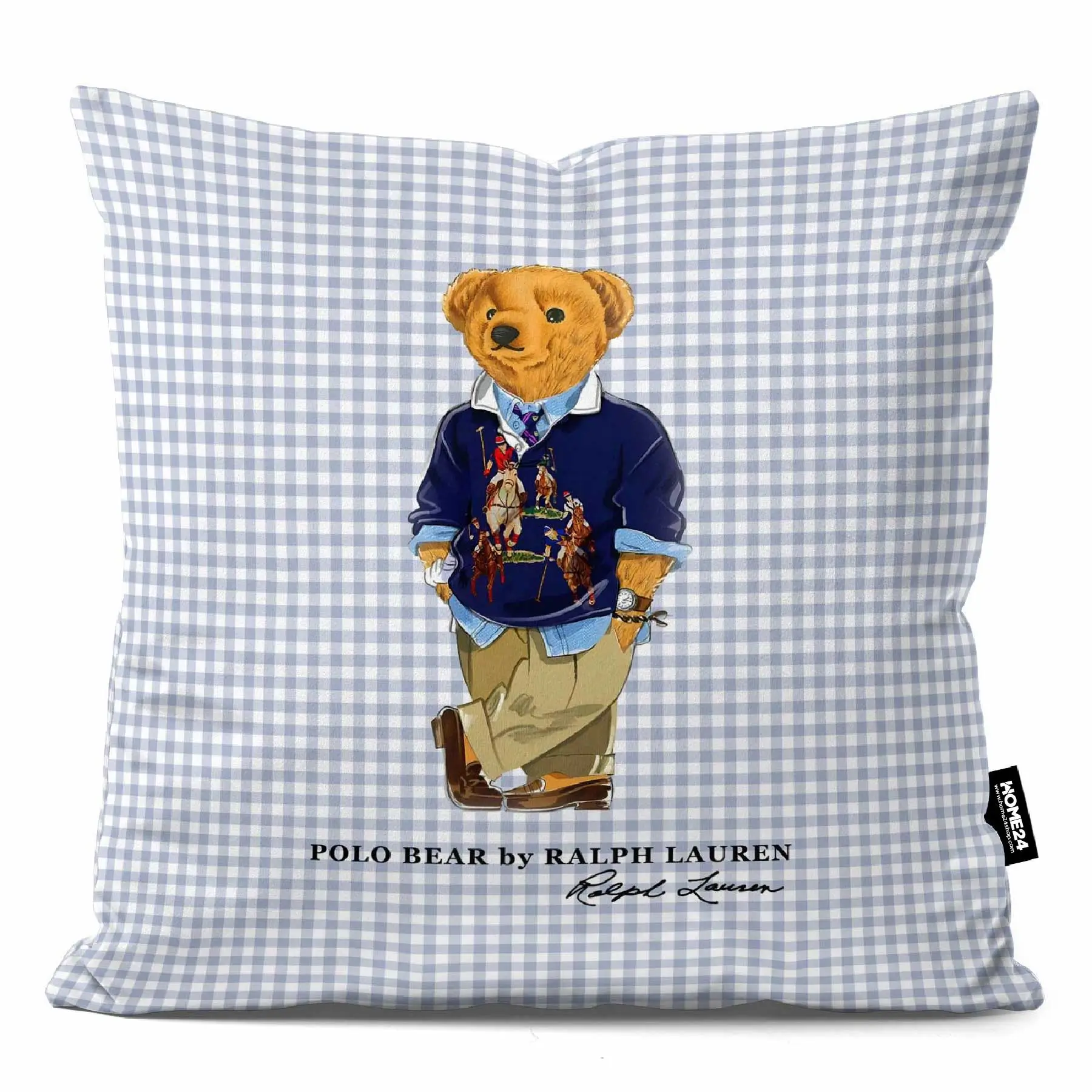 کوسن طرح رالف لورن آبی روشن RALPH LAUREN کوسن طرح رالف لورن آبی روشن RALPH LAUREN