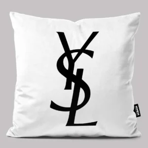 کوسن طرح ایو سن لورن سفید YVES SAINT LAURENT