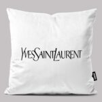 کوسن طرح ایو سن لورن سفید YVES SAINT LAURENT
