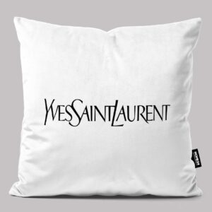 کوسن طرح ایو سن لورن سفید YVES SAINT LAURENT