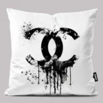 کوسن طرح شنل سفید CHANEL