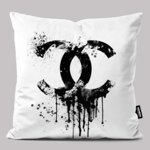 کوسن طرح شنل سفید CHANEL