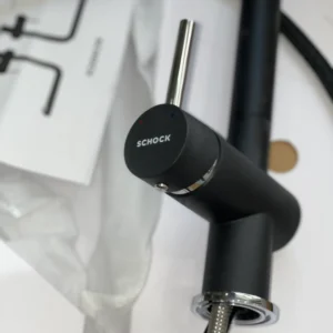 شیر شلنگ دار ظرفشویی مشکی شاک مدل SCHOCK EPOS