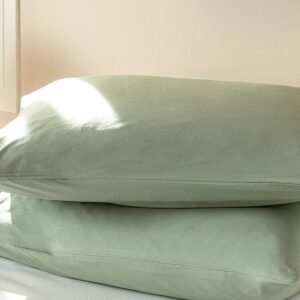 روبالشی دو عددی  English Home Plain Cotton – سبز